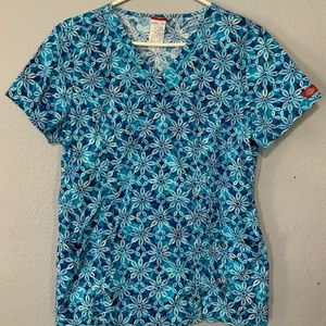 Dickies Blue Floral Women's Top
